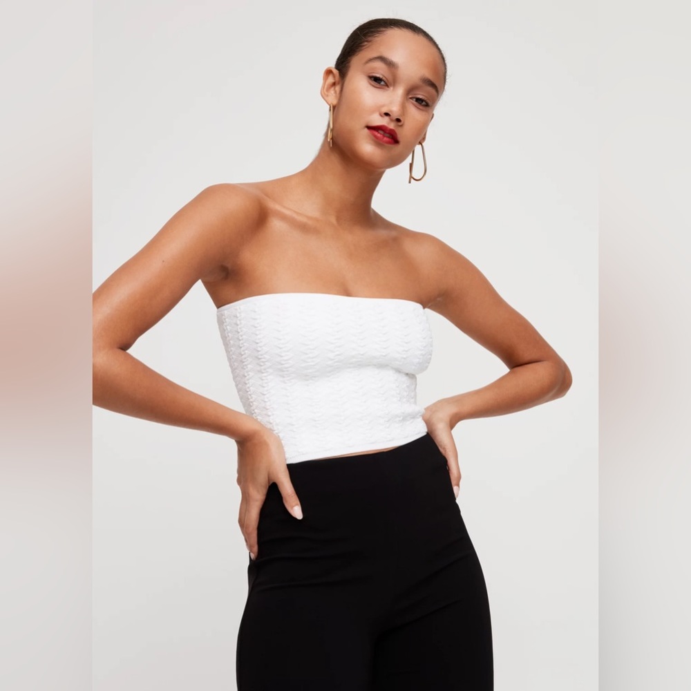 NWOT Aritzia Babaton Essamba Tube Top - White